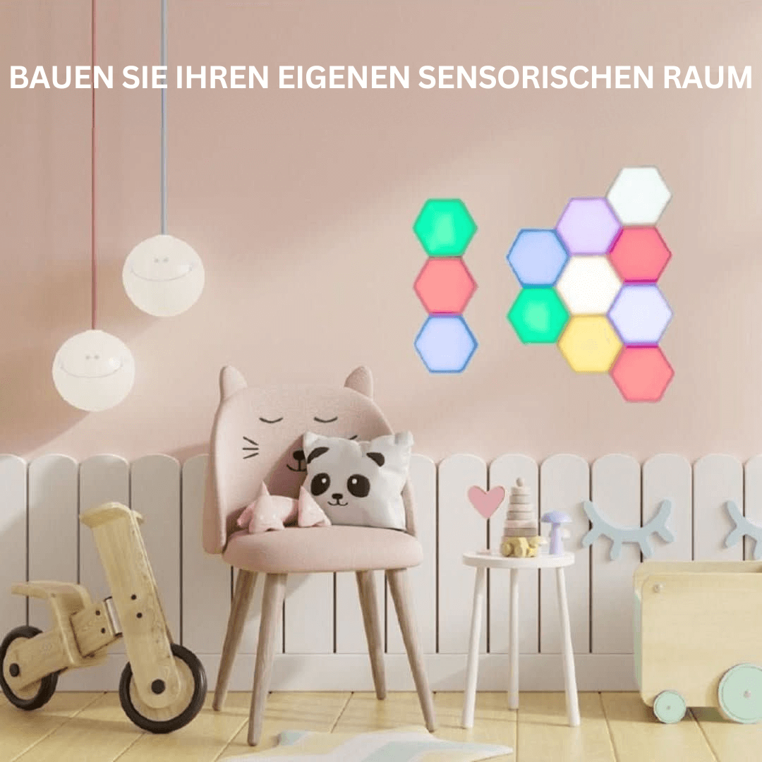 Interaktive Sechseckige LED Wandbeleuchtung