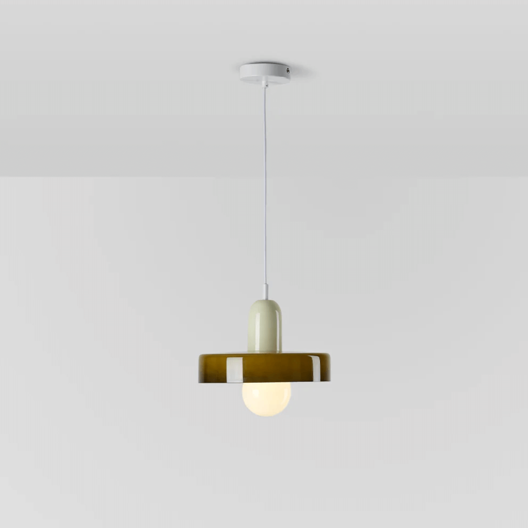 Lampe suspendue en verre à LED au design moderne