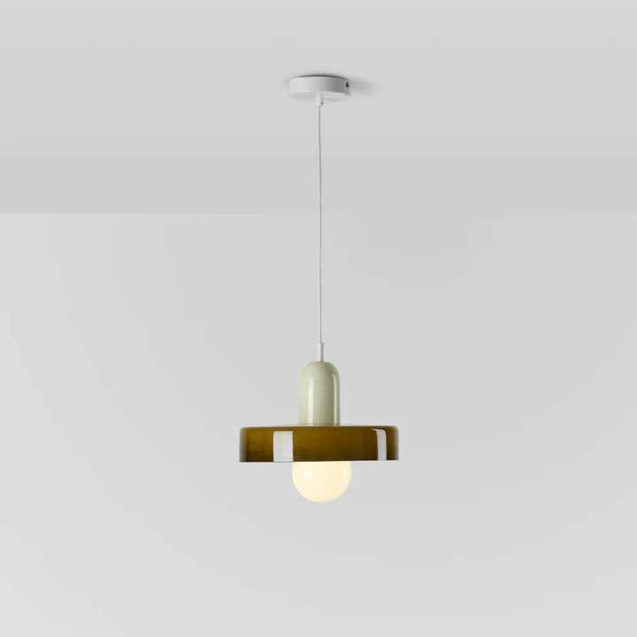 Lampe suspendue en verre à LED au design moderne