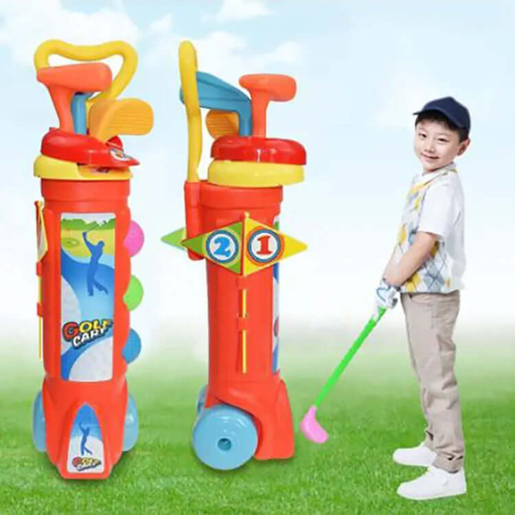 Kinder Golf Set Übung Schläger Bälle Loch Set