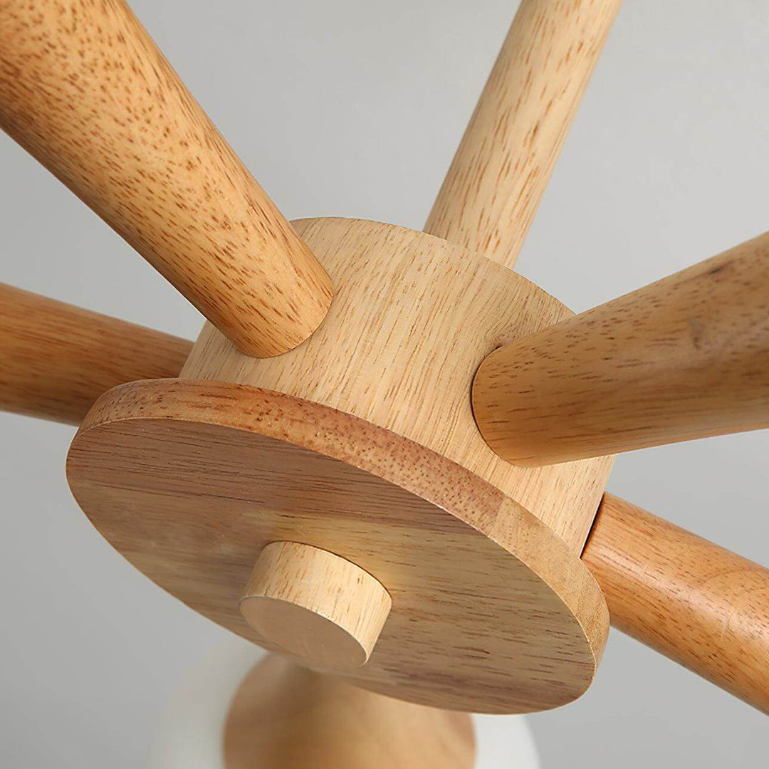 lustre en bois plafonnier