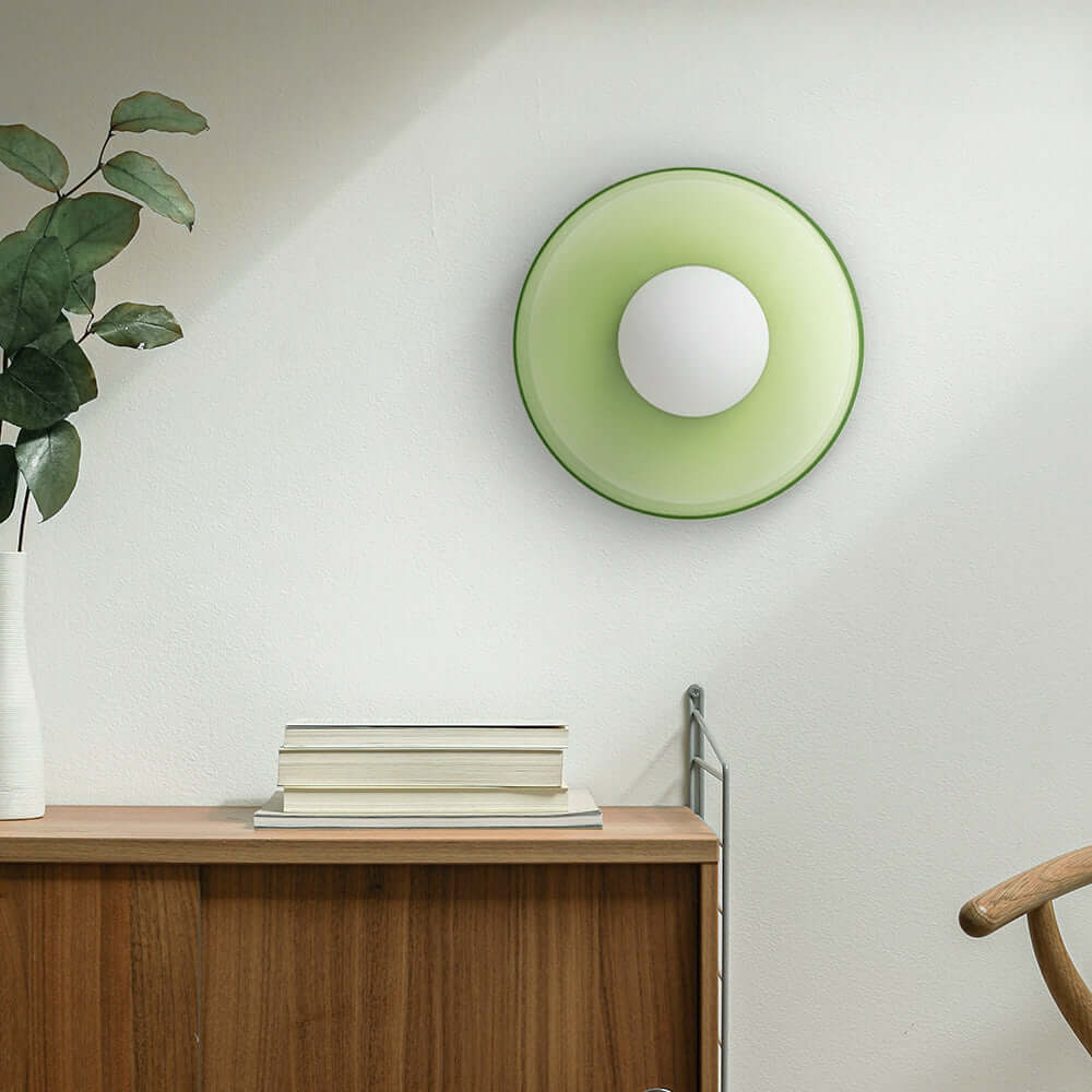 Moderne Runde Glas Deckenleuchte