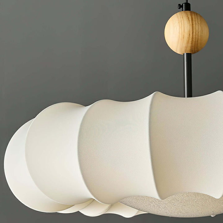 Lampe suspendue élégante avec abat-jour en tissu 50cm