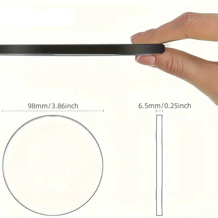 "30W kabelloses Schnellladegerät auf schlankem Induktionspad, kompatibel mit iPhone und Android, modernes Design"