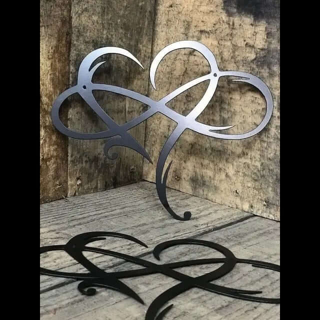 Wanddeko Metall Herz Unendlich Deko Liebe