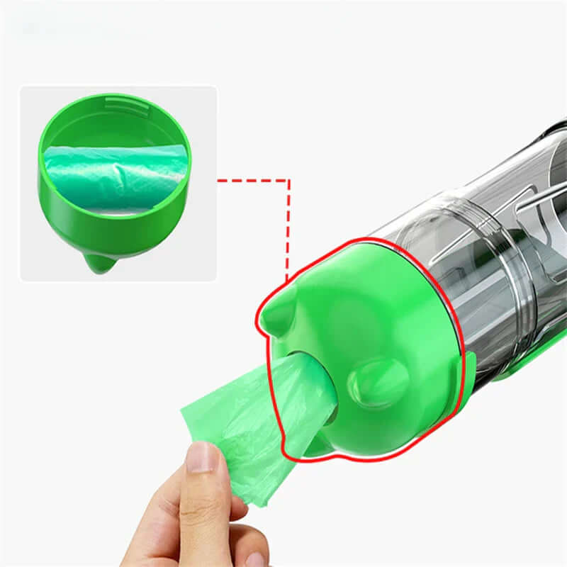 3-in-1 Tragbare Haustier Trinkflasche Wassernapf Futternapf