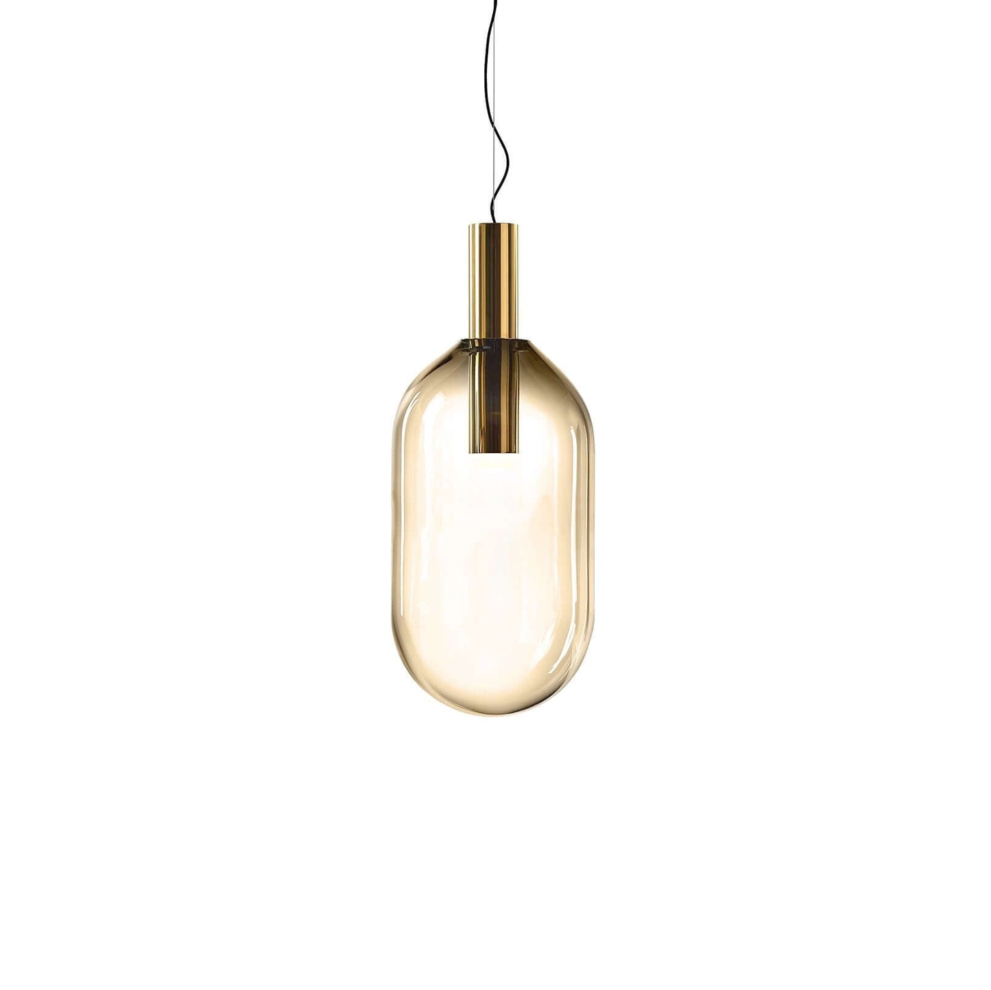 Elegante Pendelleuchte Glas & Metall