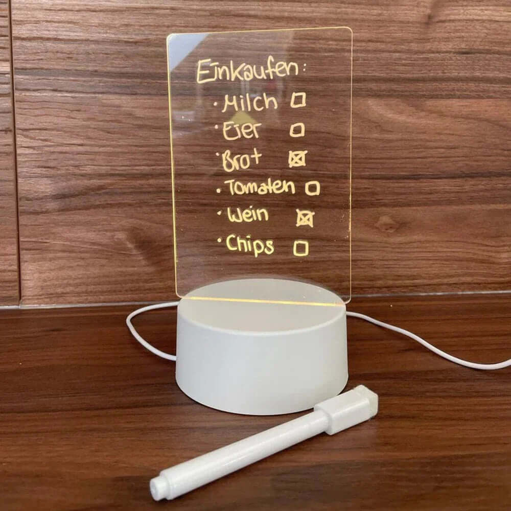 Bloc-notes lumineux à LED A5