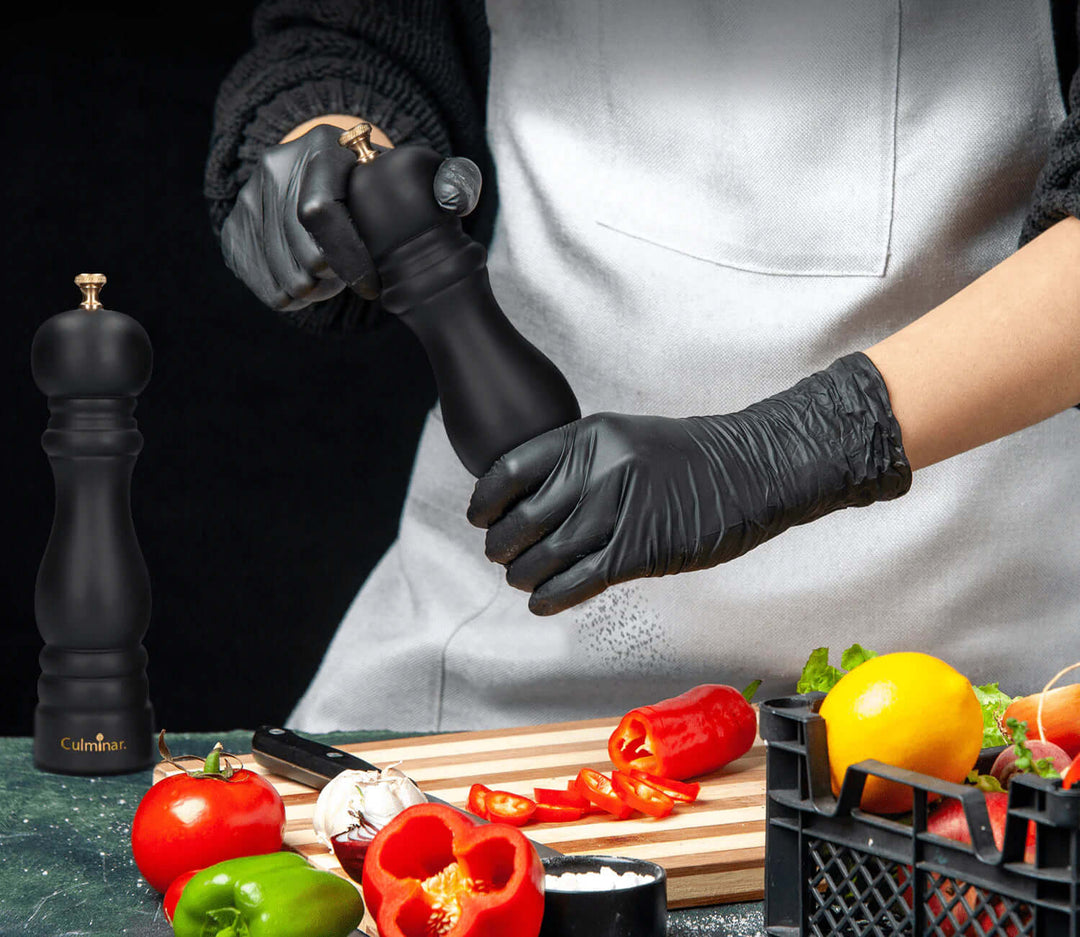 Ensemble de moulins à épices en bois - moulin à sel et à poivre manuel