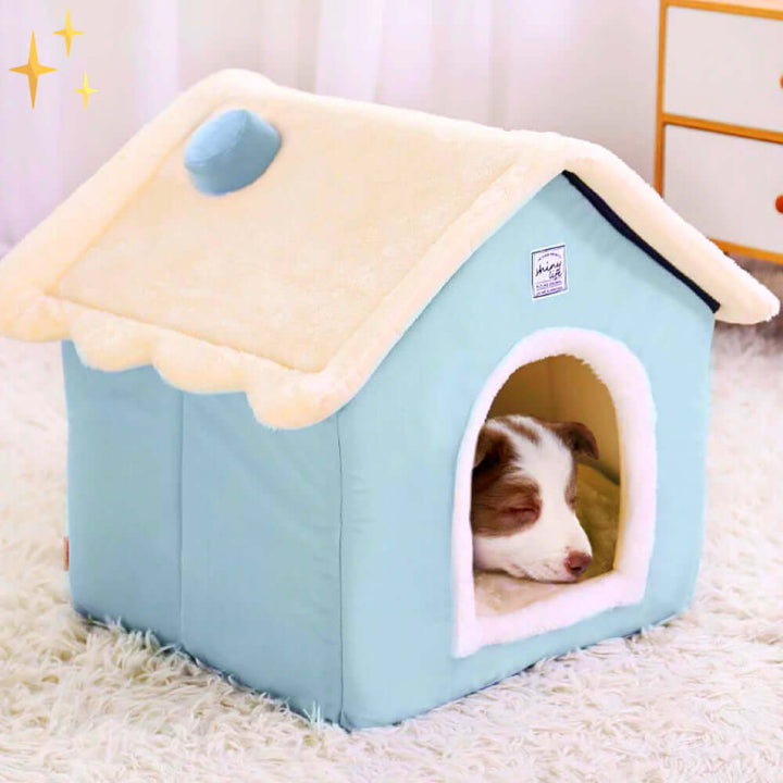 Niche douillette pour animaux de compagnie - Douce et confortable