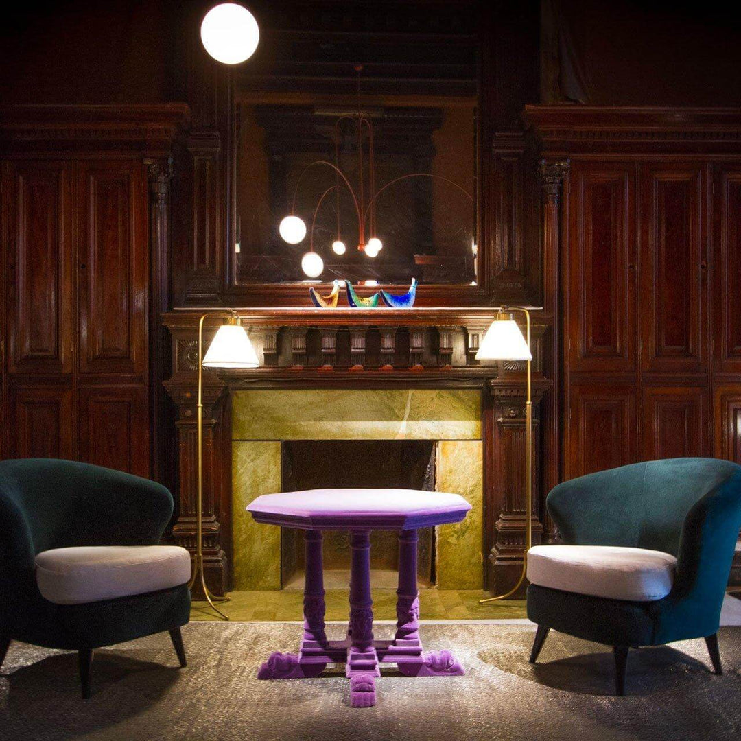 Suspension élégante en verre et métal