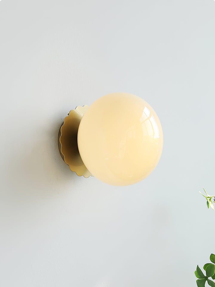 Applique murale moderne en verre rose