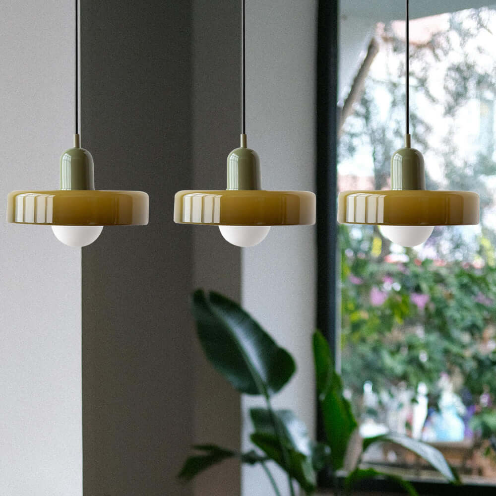 3-köpfige Bauhaus Pendelleuchte