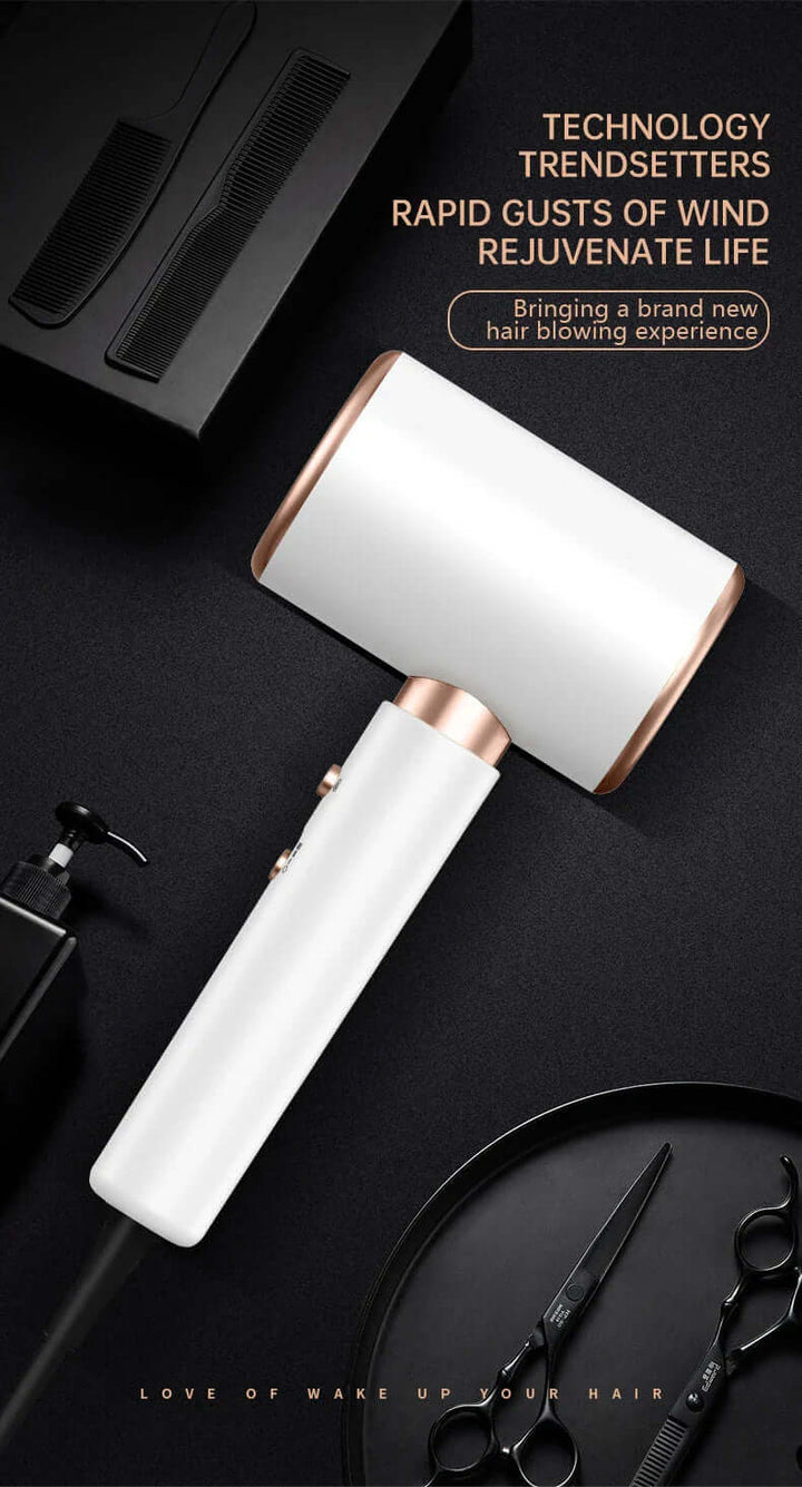 Sèche-cheveux 2400W avec technologie ionique - Séchage rapide et doux