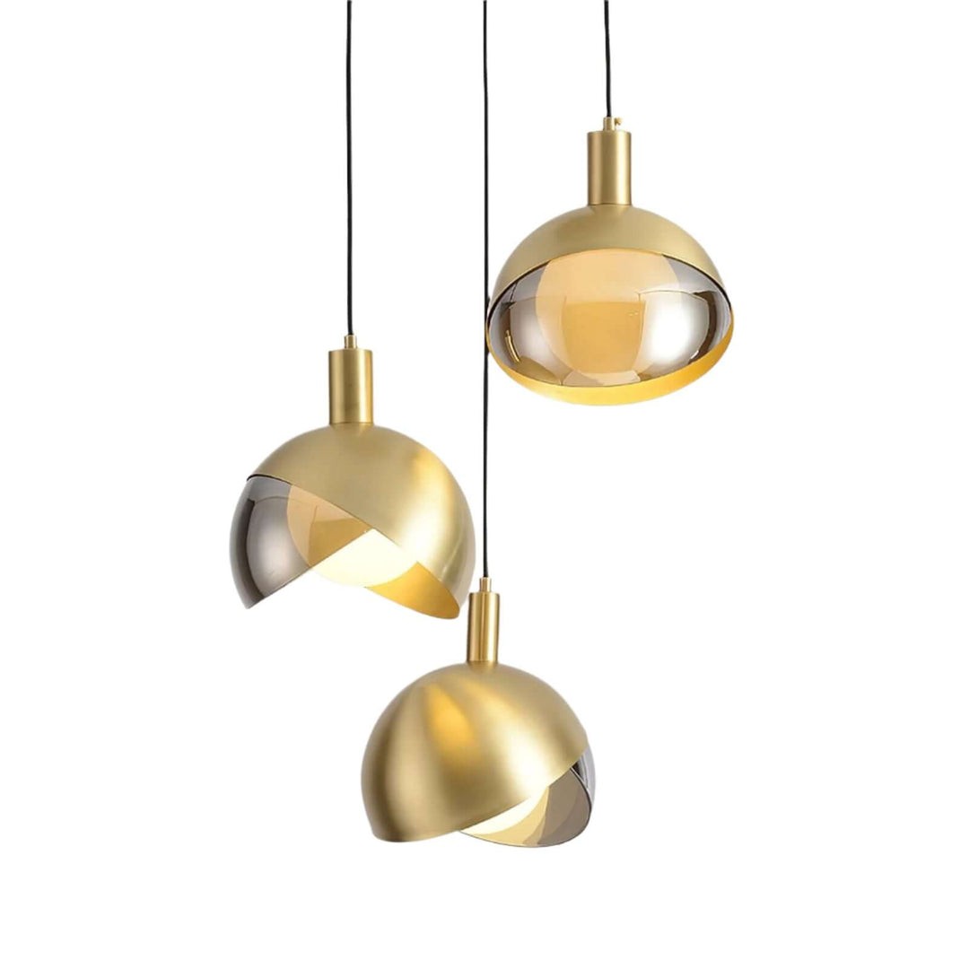 Suspension élégante - design verre métal