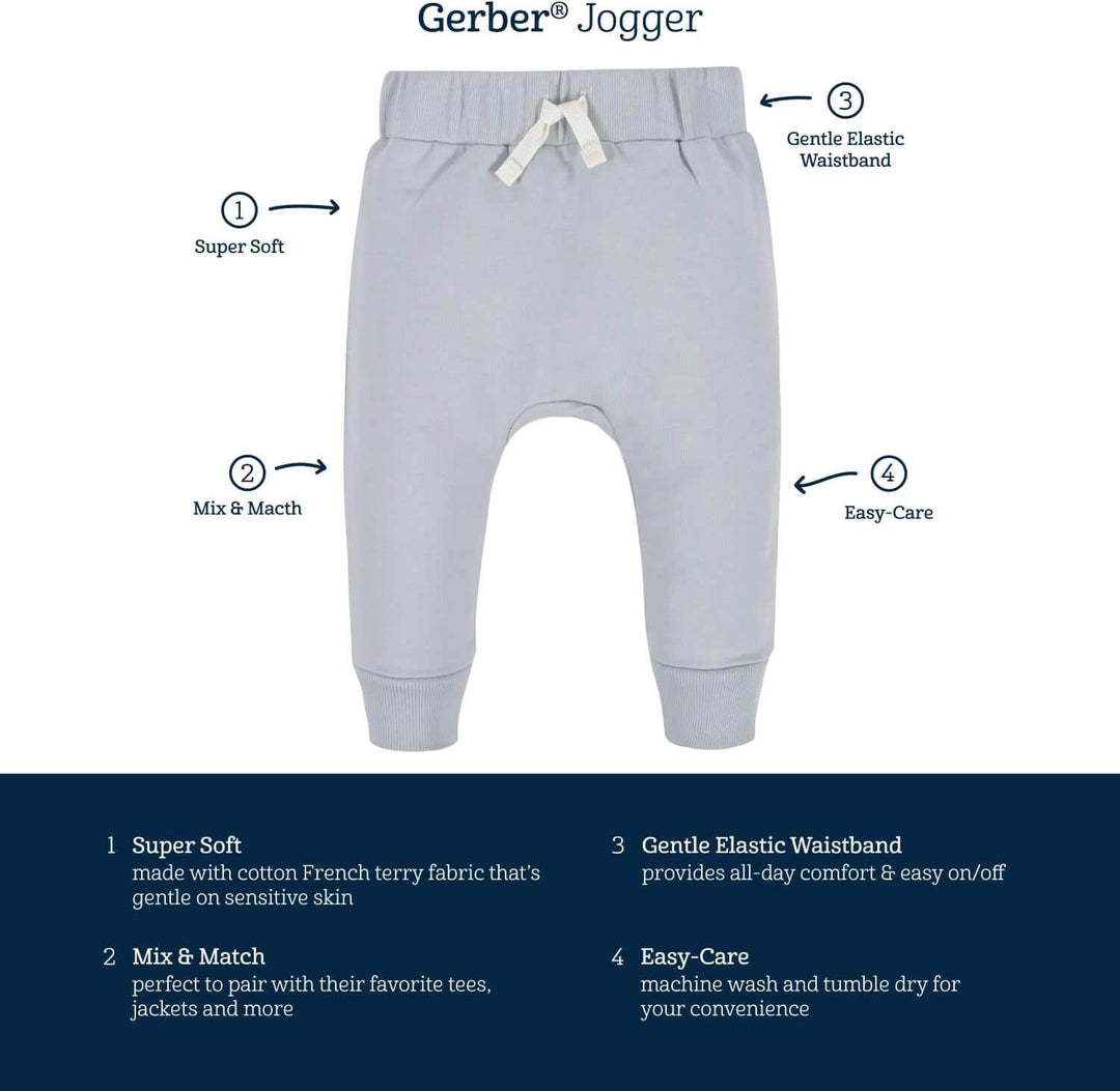 3er Pack Kinder Jogginghosen - Weiche