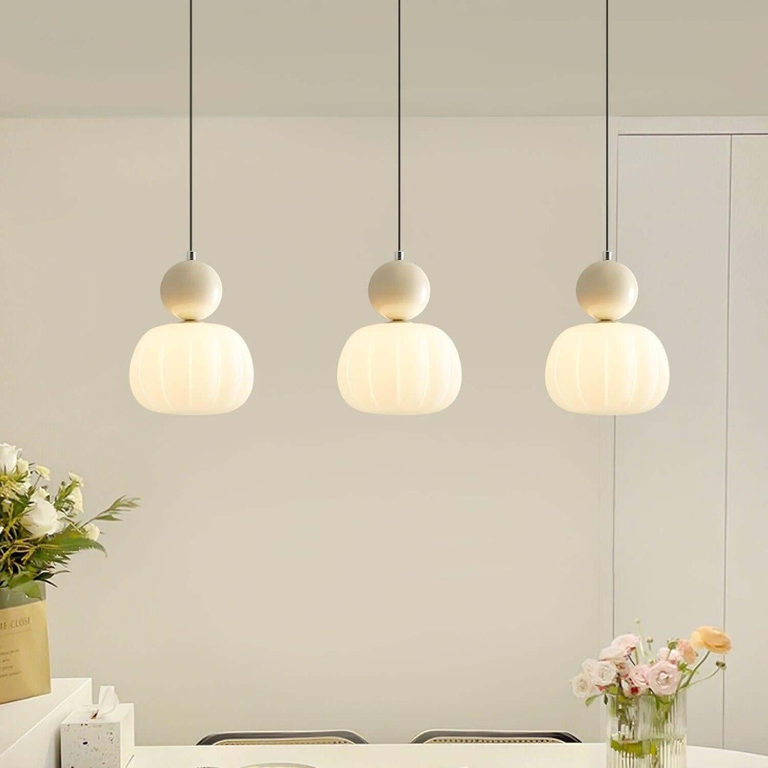 Suspension élégante en forme de citrouille, 14 cm