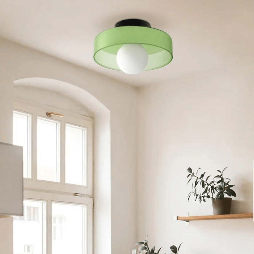 Runde LED Deckenleuchte Modern Glas Lampe