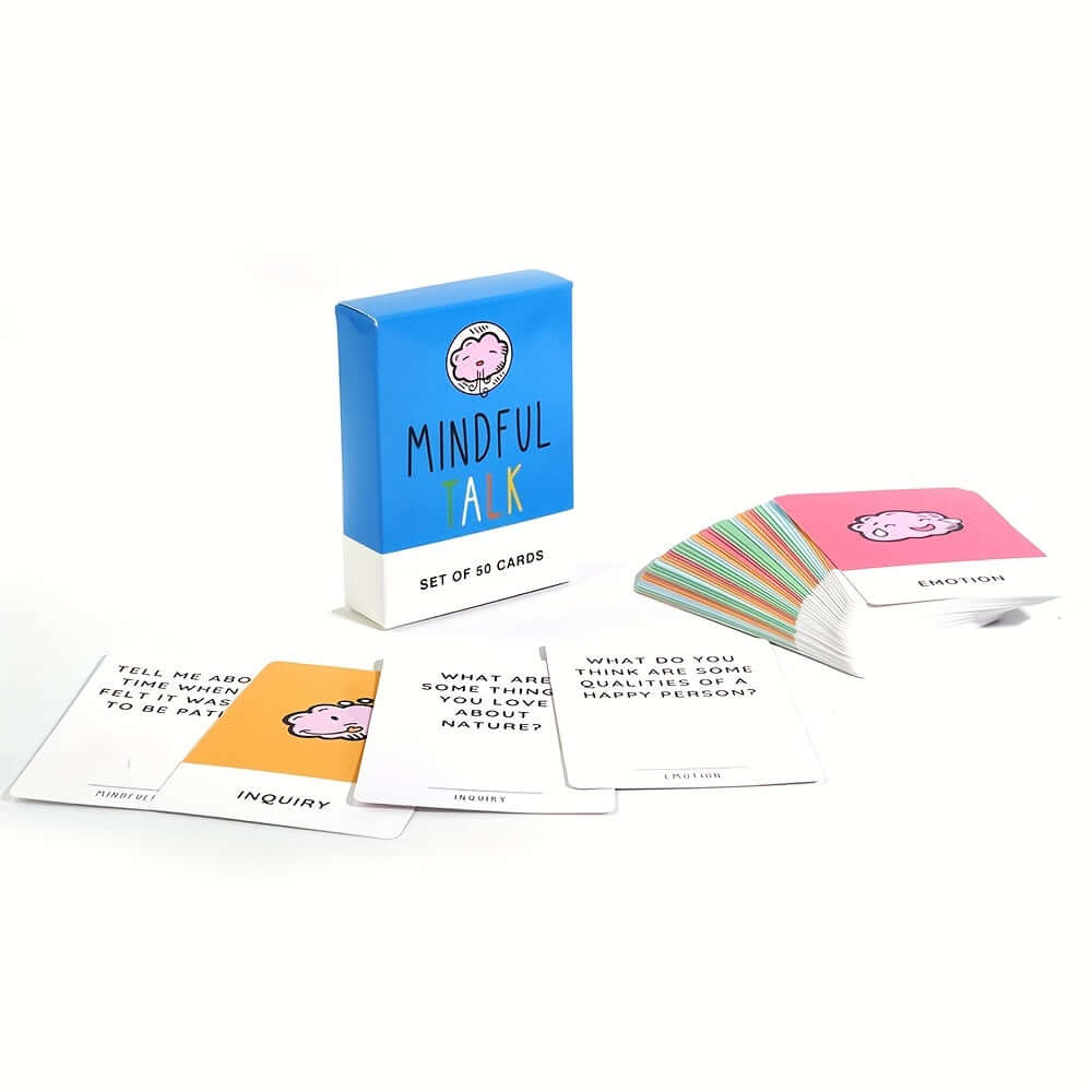 Jeu de cartes de conversation en famille - Connexion et réflexion