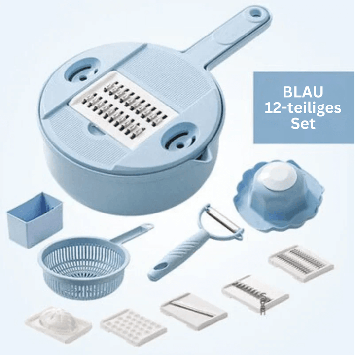 Coupe-légumes multifonctionnel avec 12 lames