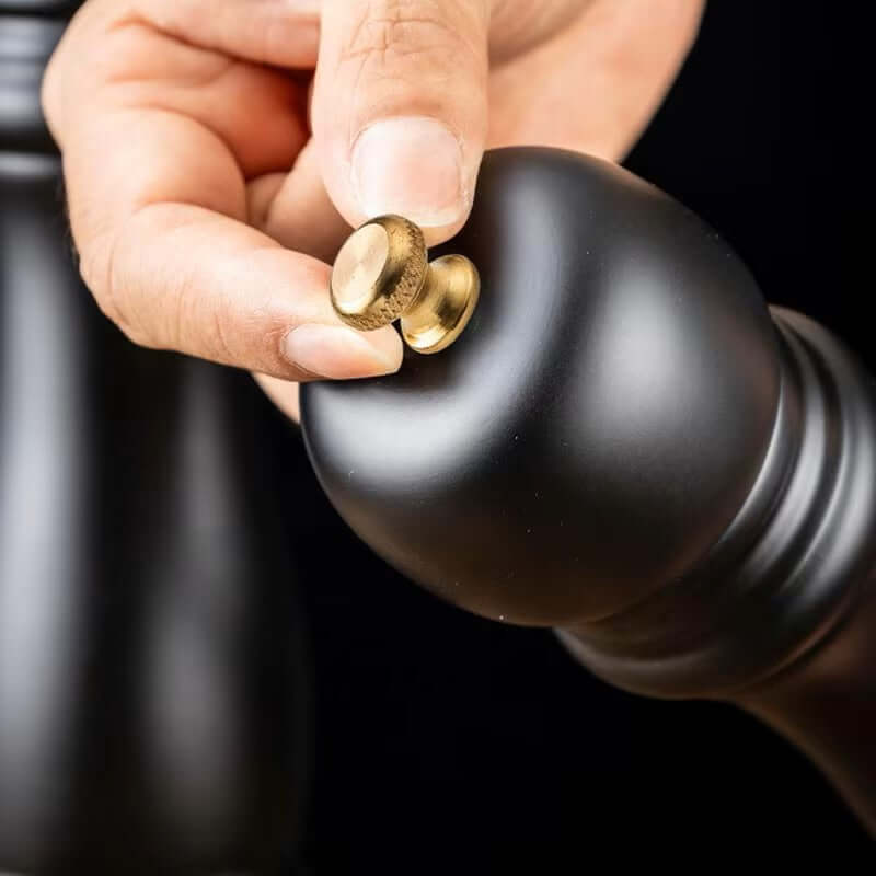 Ensemble de moulins à épices en bois - moulin à sel et à poivre manuel