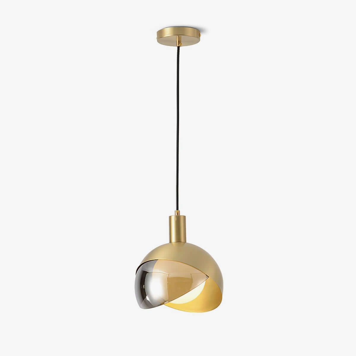 Elegante Pendelleuchte - Glas Metall Design