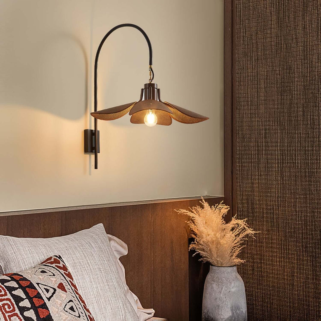 Applique murale pétales design moderne en tissu