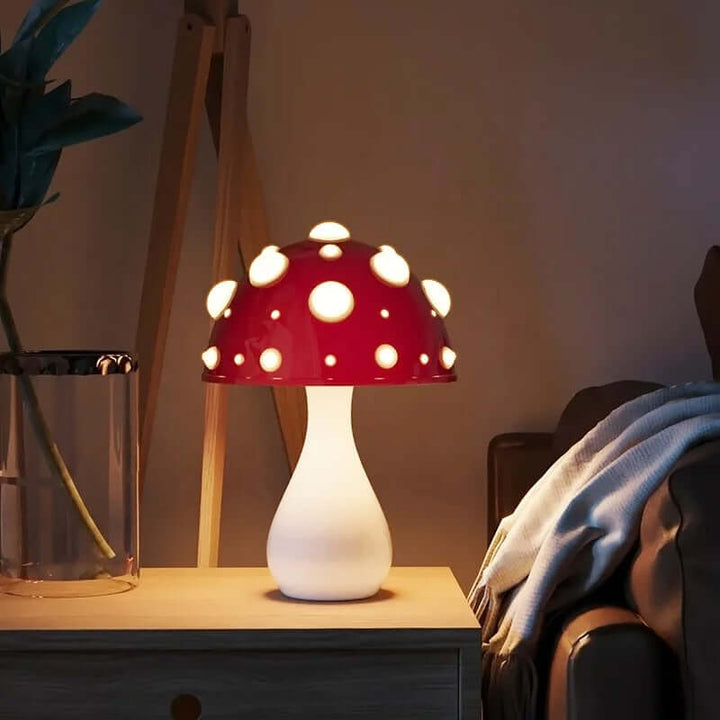 Lampe de table LED design champignon