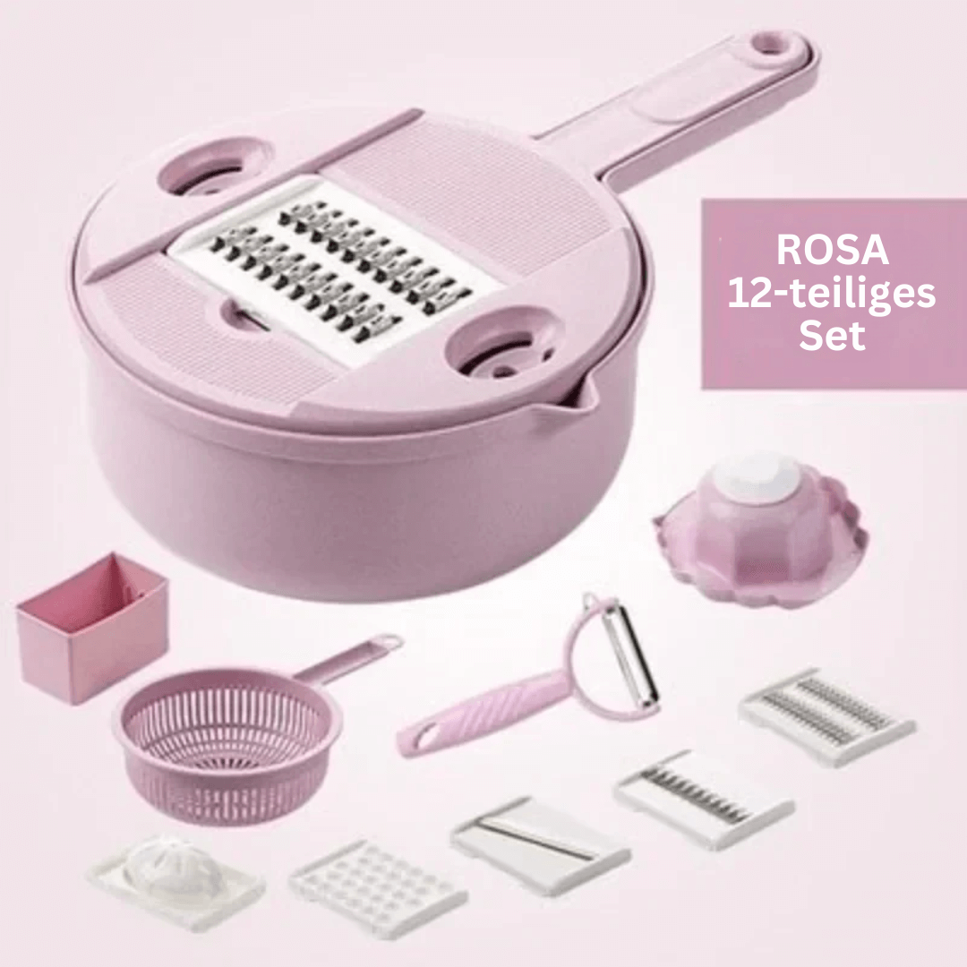 Coupe-légumes multifonctionnel avec 12 lames