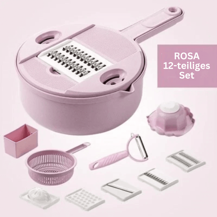 Coupe-légumes multifonctionnel avec 12 lames