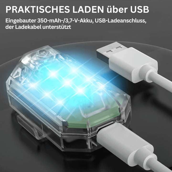 LED Taschenlampe, 7 Farben, 7 Modi, Wasserdicht