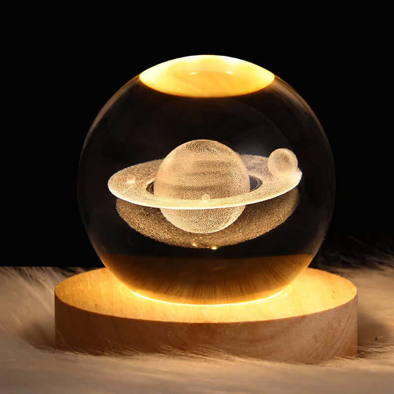Lampe décorative d'ambiance en cristal 3D
