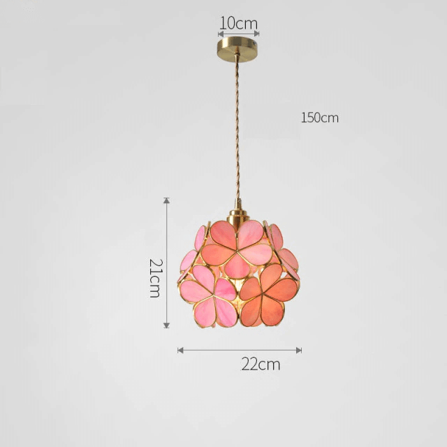 Suspension fleur en verre moderne nordique