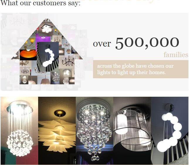 Suspension LED, vitrail et cuivre - Design moderne