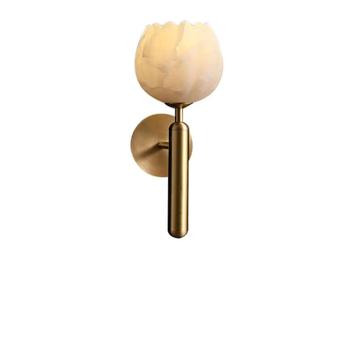 Applique murale en marbre et roses