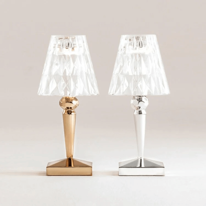 Kristall-Tischleuchte, Elegant & Modern