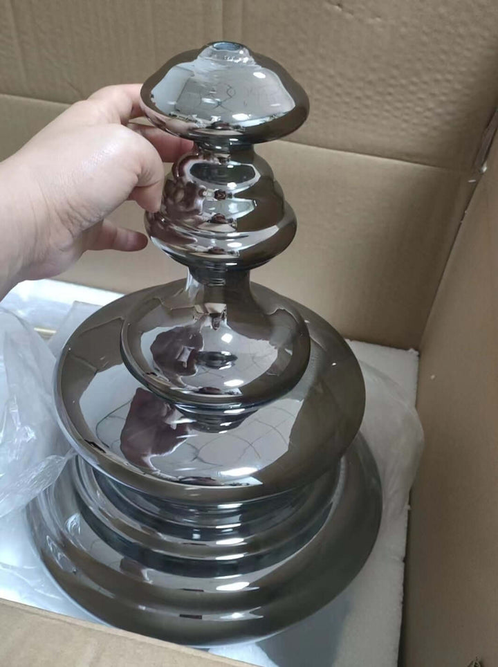 Suspension moderne en verre ciel étoilé gris