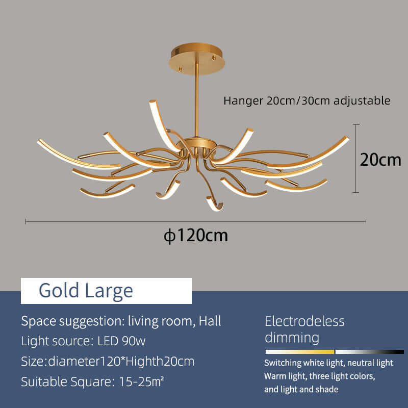 Moderne LED-Deckenleuchte