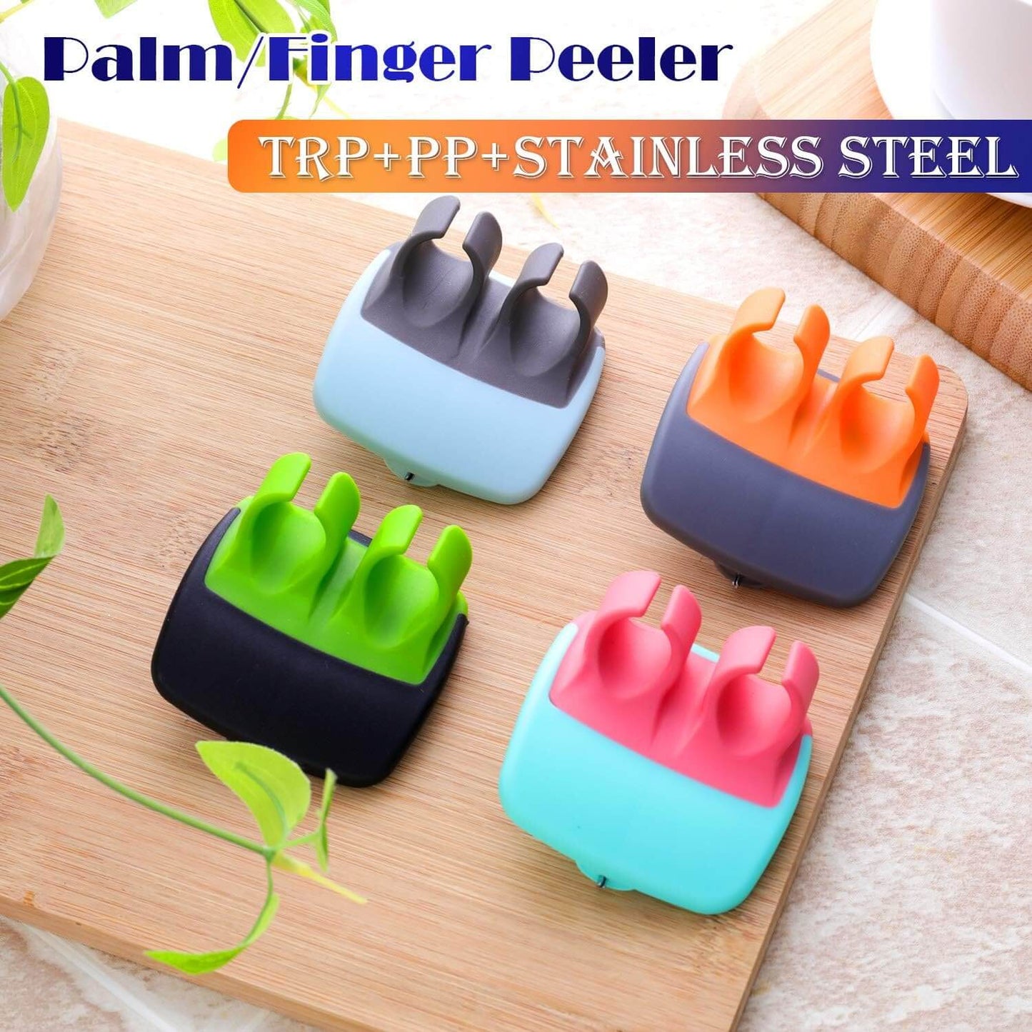 4er Set Finger-Gemüseschäler - Schnell & Präzise Schälen