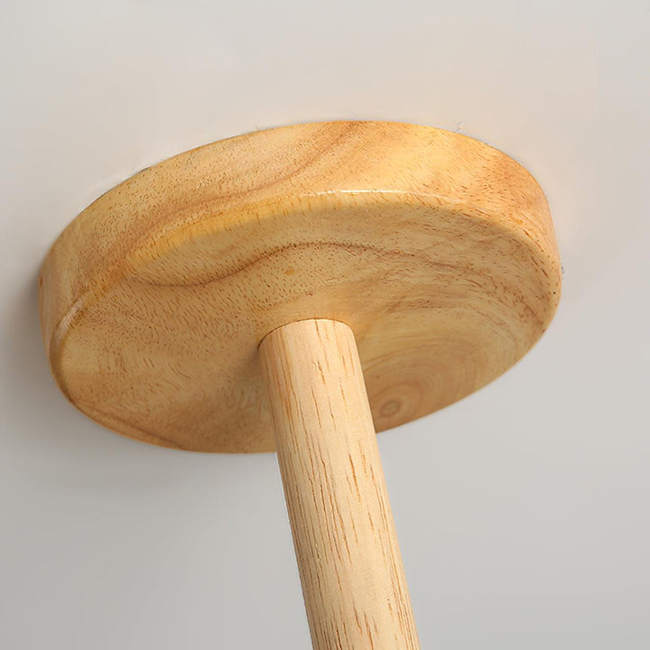 lustre en bois plafonnier