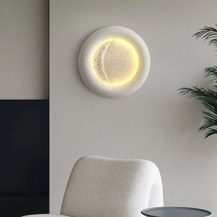 Applique murale LED moderne ronde en résine D40cm