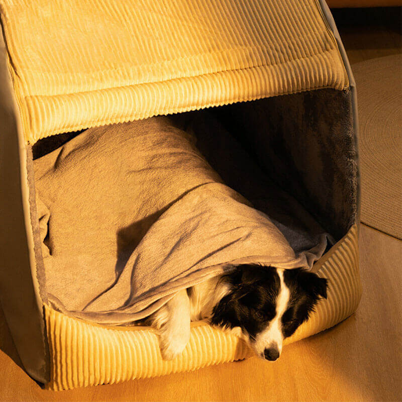 Kuscheliges Hundehöhlen-Zeltbett - Weich & Warm