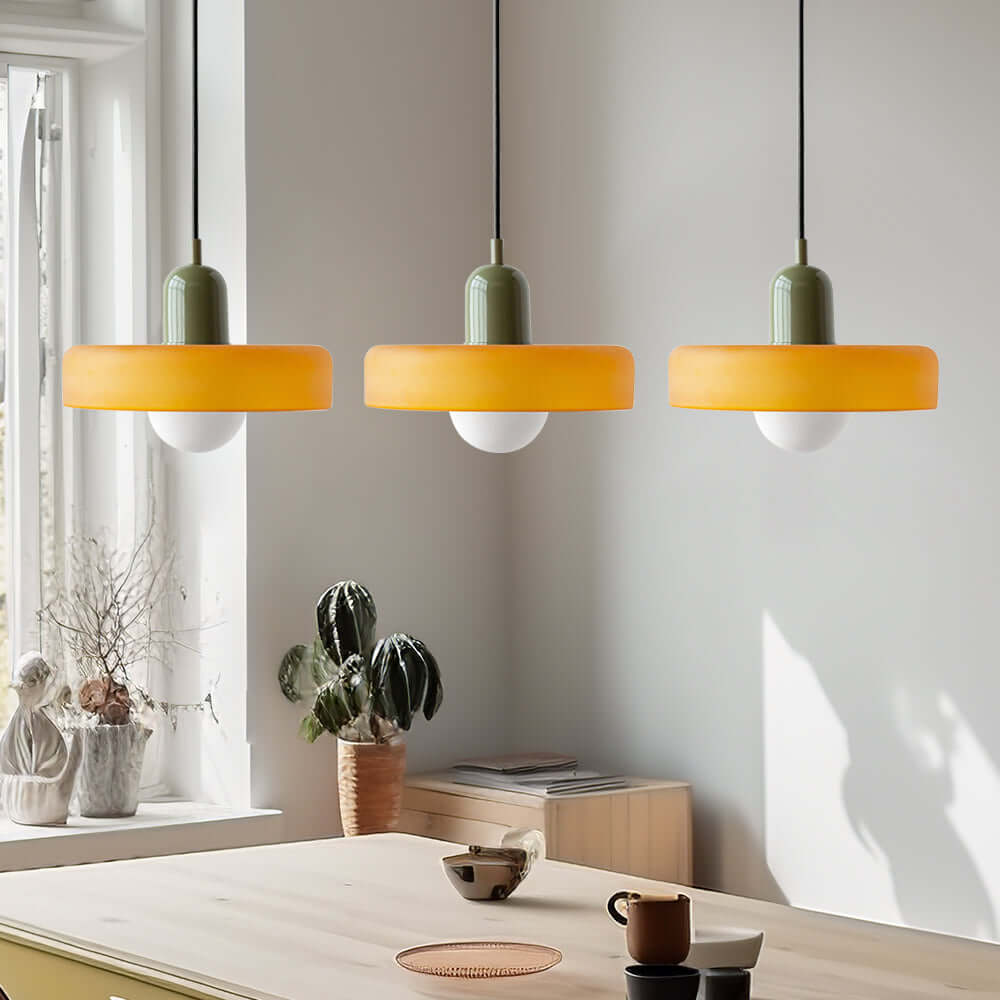 3-köpfige Bauhaus Pendelleuchte