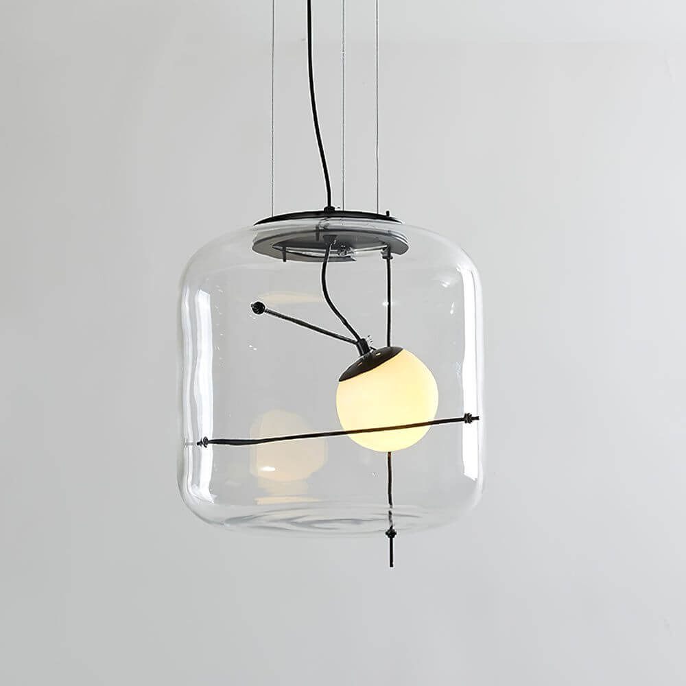 Suspension moderne en verre Ø 30cm