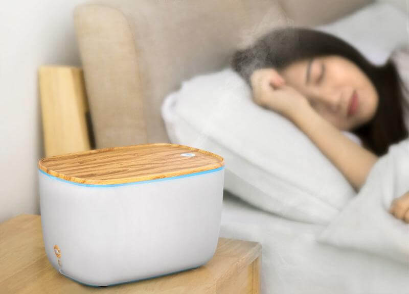 Humidificateur à ultrasons avec aromathérapie et veilleuse