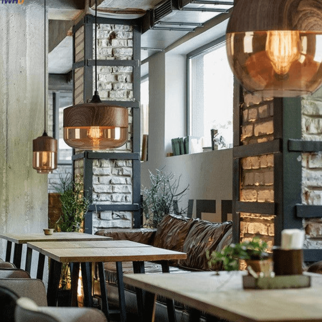 Plafonnier scandinave en bois