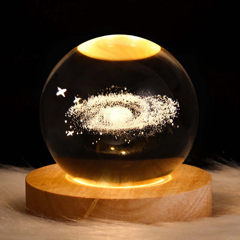 Lampe décorative d'ambiance en cristal 3D