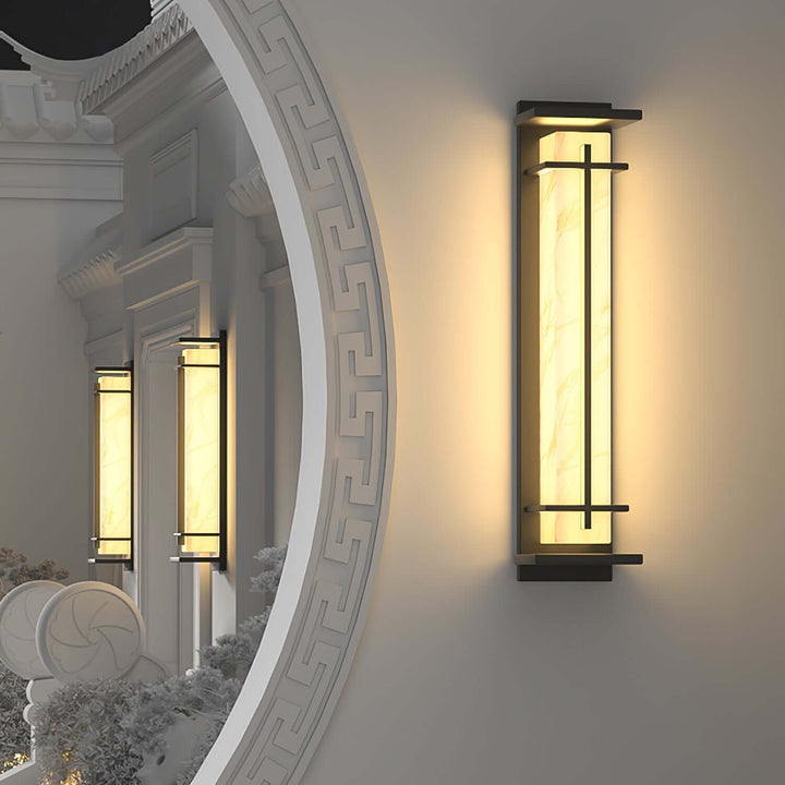 Quadratische LED-Außenwandleuchte