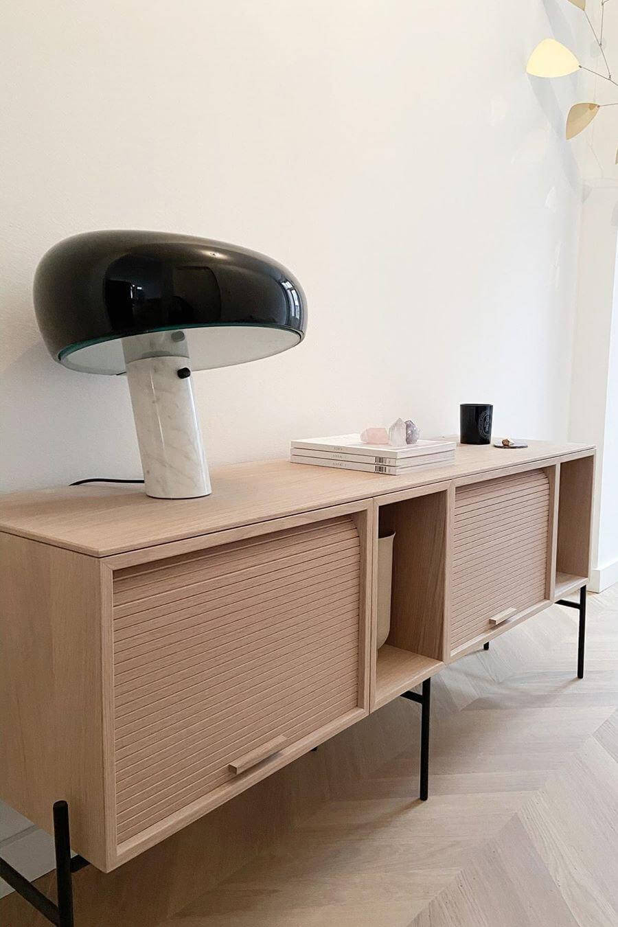 Lampe de table design en marbre