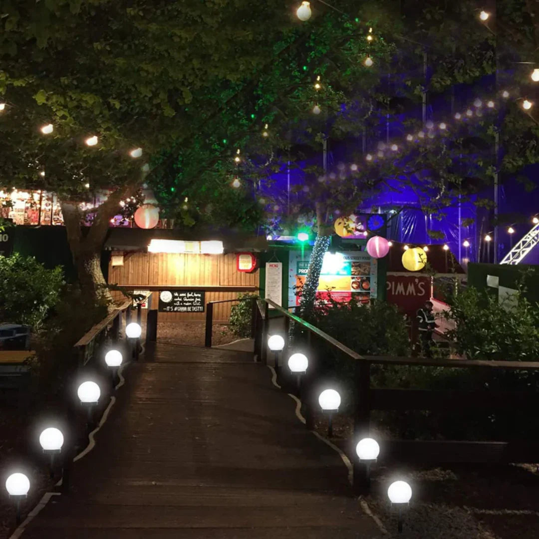 "3er Set LED Solarleuchten wasserdicht, modern, energiesparend, ideal für Gartenbeleuchtung und umweltfreundlich"